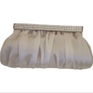 BellaKiara purse original ivory bridal evening clutch